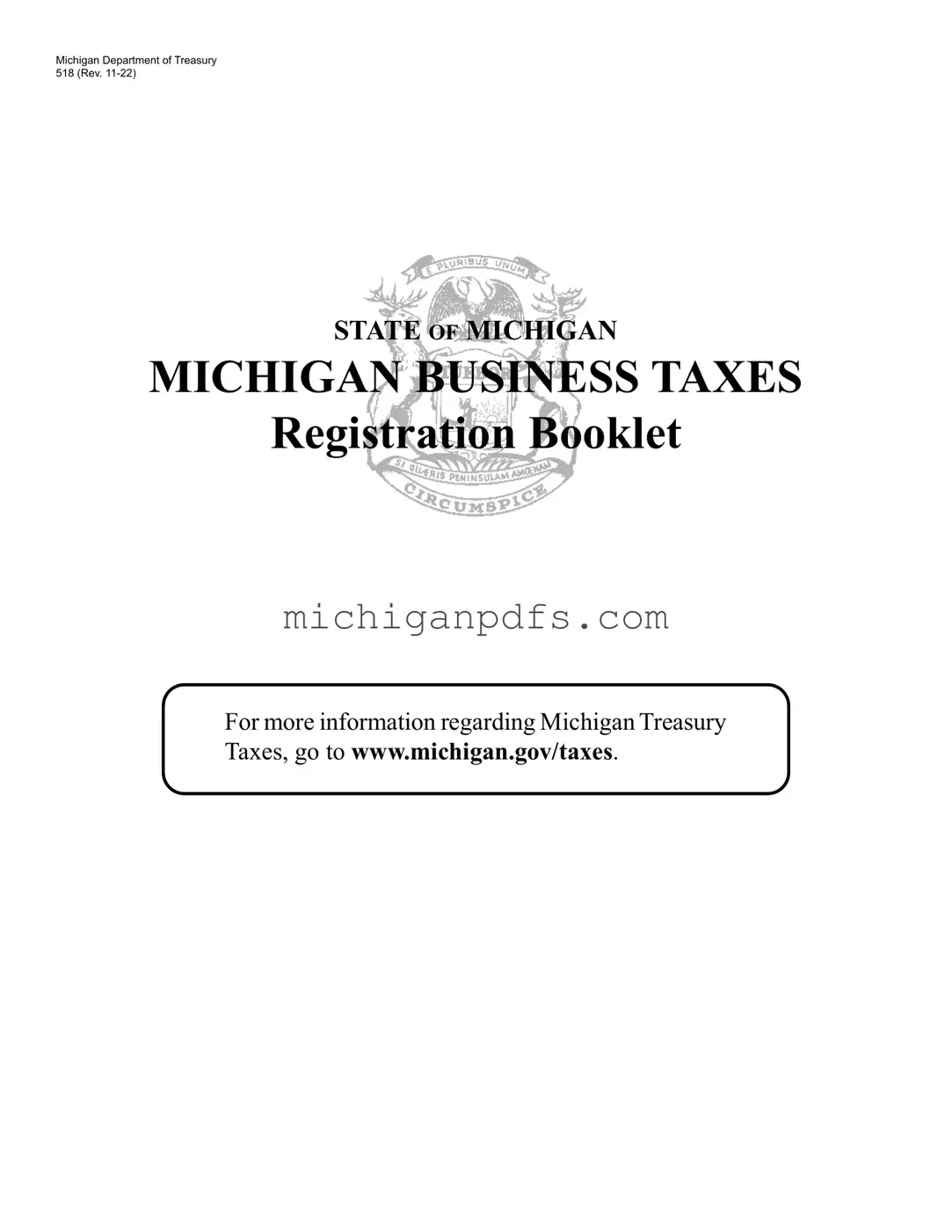 Free 518 Michigan Template