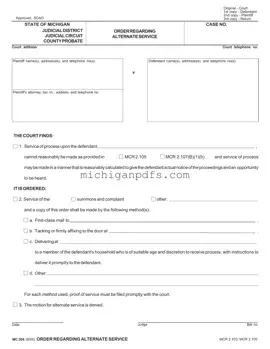 Free Mc 304 Michigan Template