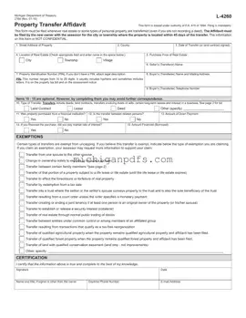 Free Michigan 2766 Template