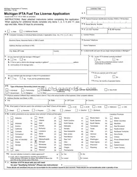 Free Michigan 2823 Template