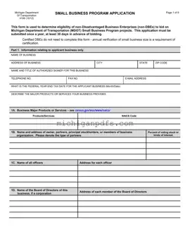 Free Michigan 4106 Template