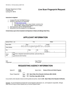 Free Michigan Des 025 Template