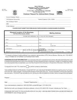 Free Michigan Uia 1025 Template
