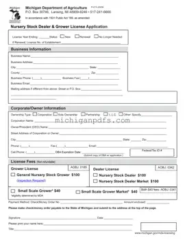 Free Pi 017S Michigan Template